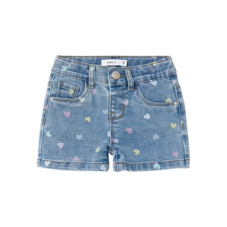 NAME IT Salli Slim Denim Korts 3555-On - Medium Blue Denim
