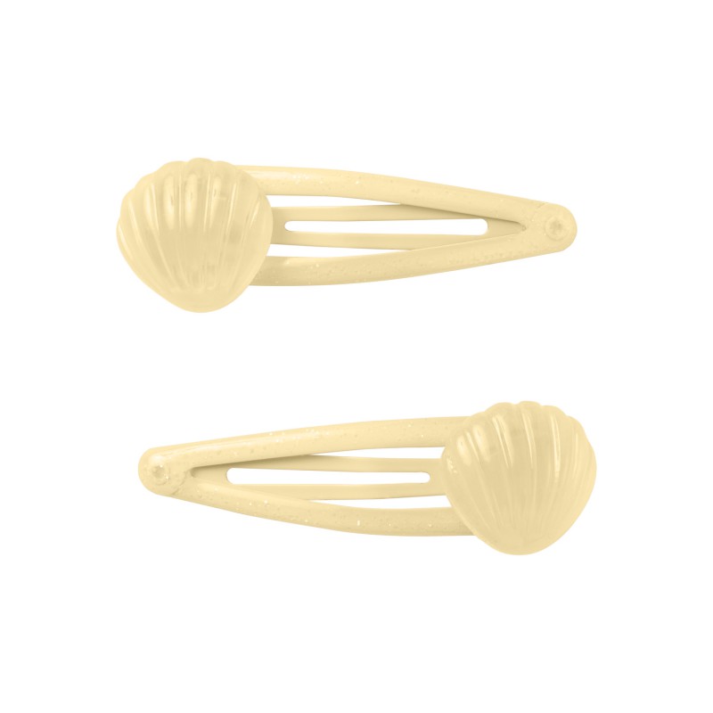 NAME IT Shell 2P Hairclip - Double Cream