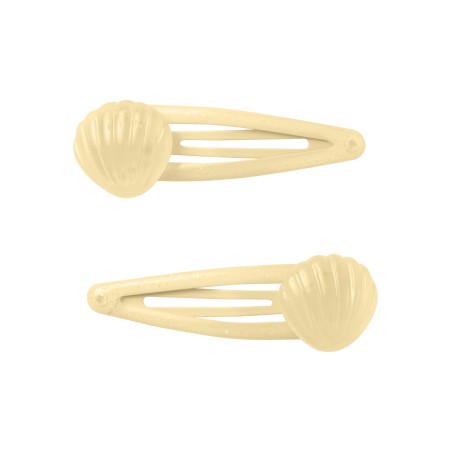 NAME IT Shell 2P Hairclip - Double Cream