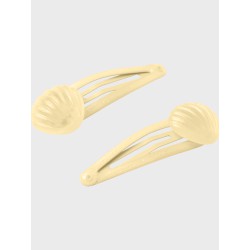 NAME IT Shell 2P Hairclip - Double Cream