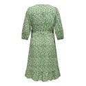 ONLY CARMAKOMA Livia 3/4 Wrap Midi Kjole Vævet - Willow Bough