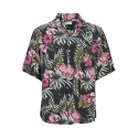 JACK & JONES Ejeff Aop Resort Shirt Kortærmet Sn Pls - Pink Nectar