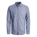 JACK & JONES Elinen Shirt Langærmet Sn Pls - Faded Denim