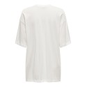 ONLY Santa Life Oversize S/S Top Xmas Jrs - Cloud Dancer