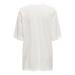 ONLY Santa Life Oversize S/S Top Xmas Jrs - Cloud Dancer