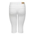 ONLY CARMAKOMA Augusta Højtaljede Skinny Denim Knickers White - Hvid