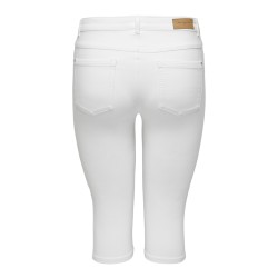 ONLY CARMAKOMA Augusta Højtaljede Skinny Denim Knickers White - Hvid