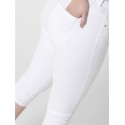 ONLY CARMAKOMA Augusta Højtaljede Skinny Denim Knickers White - Hvid