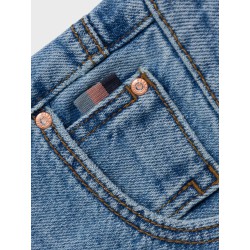 NAME IT Nkfrose Højtaljede Straight Jeans 9222-Be - Medium Blue Denim