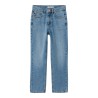 NAME IT Kids Rose HW Straight Jeans - Medium Blue Denim
