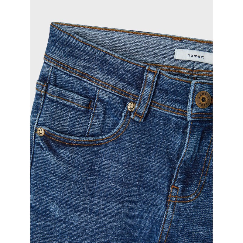 NAME IT Kids Ryan Straight Jeans - Dark Blue Denim