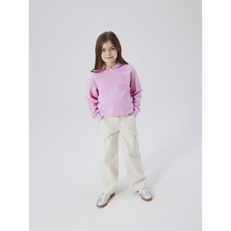 NAME IT Kids Rose Wide Twill Cargo - Turtledove