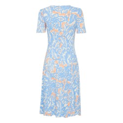 FRANSA Jersey Kjole Med Print - Hydrangea
