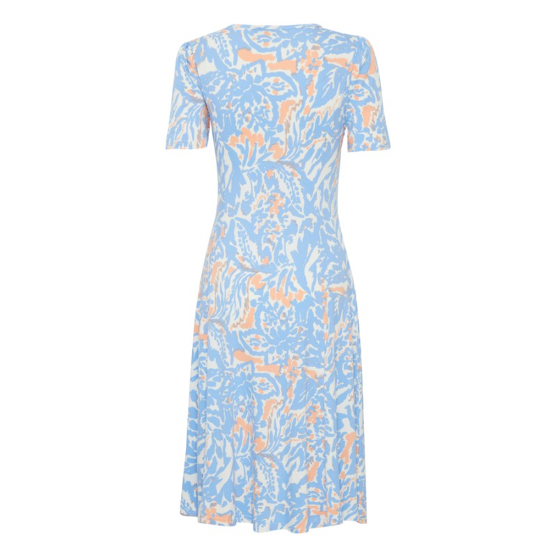 FRANSA Jersey Kjole Med Print - Hydrangea