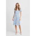 FRANSA Jersey Kjole Med Print - Hydrangea