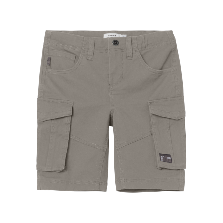 NAME IT Nkmryan Reg Twi L Korts 6776-Ba - Elephant Skin