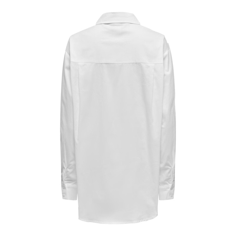 ONLY Mille Ria Langærmet Loose Shirt Vævet - Cloud Dancer