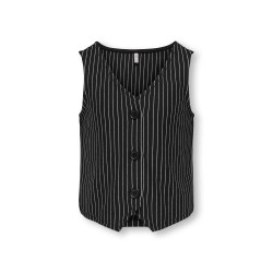 KIDS ONLY Blair S/L Vest Jrs - Sort