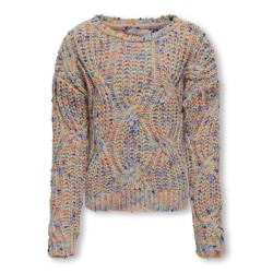 KIDS ONLY Luca Langærmet O-Neck Knt - Rose Smoke