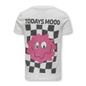 KIDS ONLY Lana S/S O-Neck Top Box Jrs - Cloud Dancer