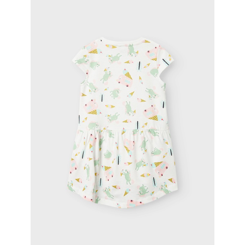 NAME IT Mini Vigga Capsul Kjole - Bright White