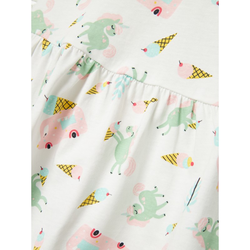 NAME IT Mini Vigga Capsul Kjole - Bright White