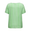 ONLY CARMAKOMA Marrakesh Life Kortærmet Top V-Neck Aop - Spring Bouquet