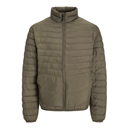 JACK & JONES Estate Packable Puffer Collar - Canteen