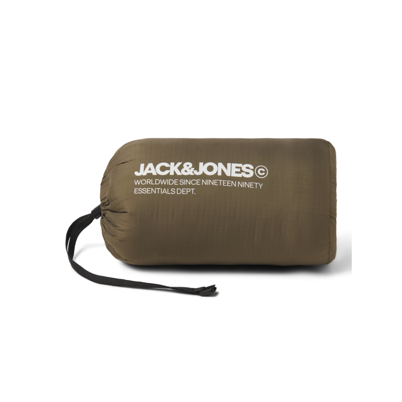 JACK & JONES Estate Packable Puffer Collar - Canteen