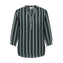 ONLY CARMAKOMA Baboost Life 3/4 Sleeve Blouse Aop - Night Sky