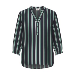 ONLY CARMAKOMA Baboost Life 3/4 Sleeve Blouse Aop - Night Sky