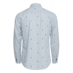 Blend langærmet Skjorte - Lyseblå