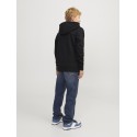 JACK & JONES JUNIOR Jjecaleb Varsity Sweat Hood  Junior - Sort