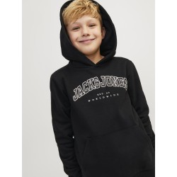 JACK & JONES JUNIOR Jjecaleb Varsity Sweat Hood  Junior - Sort
