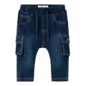 NAME IT Ben Bag Swe Cargo Jeans 2770-Tr - Dark Blue Denim