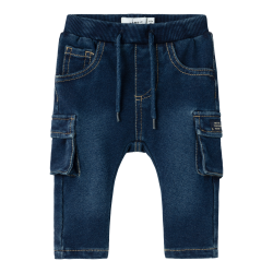 NAME IT Ben Bag Swe Cargo Jeans 2770-Tr - Dark Blue Denim