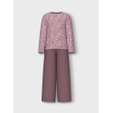 NAME IT Nkfnightset Mauve Flower Loose Rib - Mauve Shadows