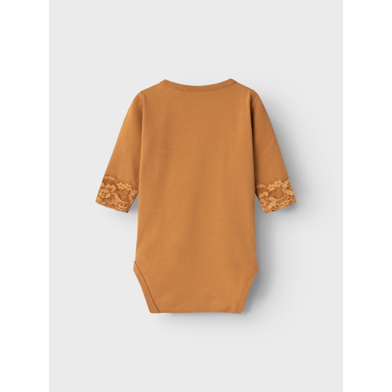 NAME IT Kina Langærmet Body - Almond