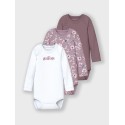 NAME IT Body 3P Langærmet Grape Flower - Grape Shake