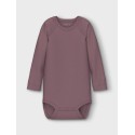 NAME IT Body 3P Langærmet Grape Flower - Grape Shake