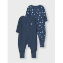 NAME IT Nightsuit 2P Zip Dark Space - Dark Denim