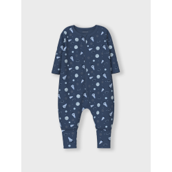 NAME IT Nightsuit 2P Zip Dark Space - Dark Denim