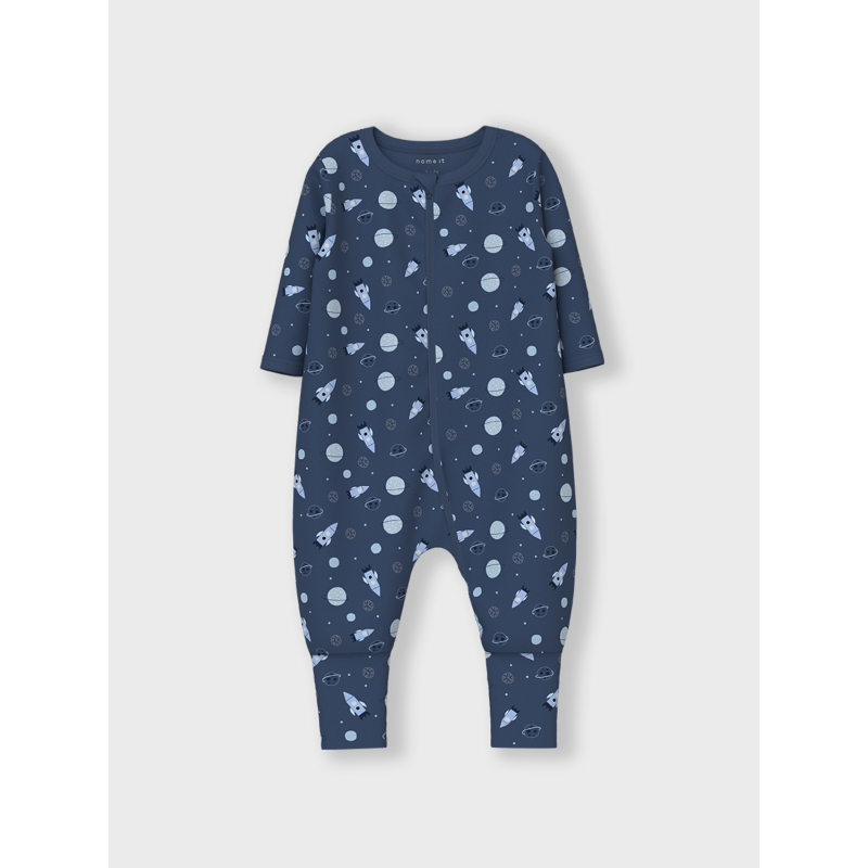 NAME IT Nightsuit 2P Zip Dark Space - Dark Denim