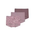 NAME IT Tights 3P Mauve Flower - Mauve Shadows