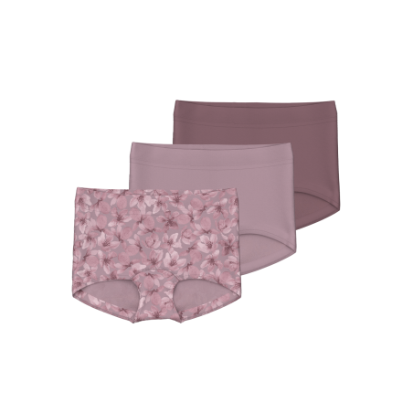 NAME IT Tights 3P Mauve Flower - Mauve Shadows