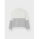 LMTD Kacy Langærmet Half Zip Knit - Hvid Alyssum