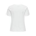 JDY Pisa S/S Print Top Jrs - Cloud Dancer