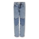 KIDS ONLY Megan Denim Heart Jeans - Medium Blue Denim