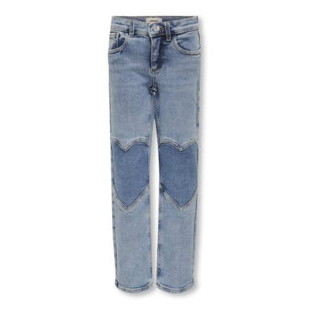 KIDS ONLY Megan Denim Heart Jeans - Medium Blue Denim