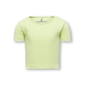 KIDS ONLY Nekortærmeta S/S Cut Out Top Box Jrs - Shadow Lime